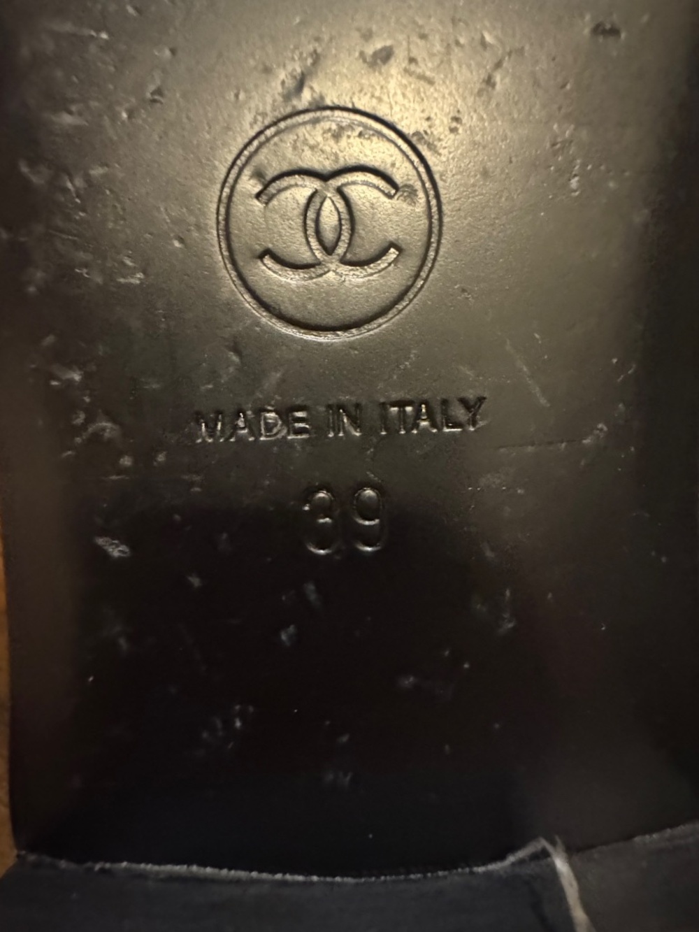 Chanel Raffia Ballet Flats - Black / Beige - Picture 6 of 9